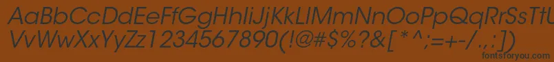 ItcavantgardestdBkobl Font – Black Fonts on Brown Background