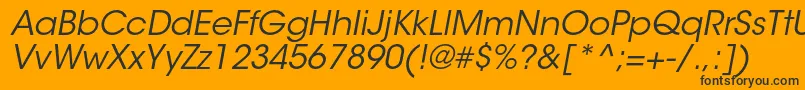 ItcavantgardestdBkobl Font – Black Fonts on Orange Background