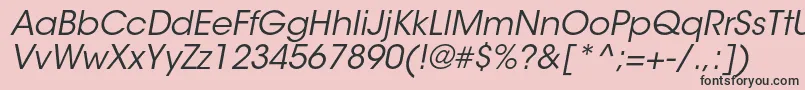 ItcavantgardestdBkobl Font – Black Fonts on Pink Background