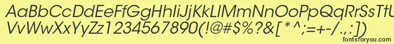 ItcavantgardestdBkobl Font – Black Fonts on Yellow Background