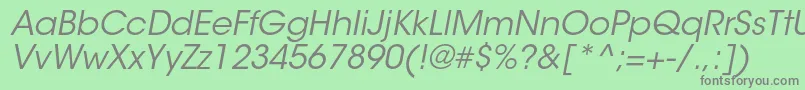 ItcavantgardestdBkobl Font – Gray Fonts on Green Background