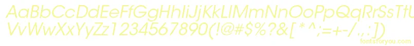 ItcavantgardestdBkobl Font – Yellow Fonts on White Background