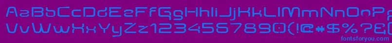 Aunchantedexpandedbold Font – Blue Fonts on Purple Background