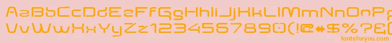 Aunchantedexpandedbold Font – Orange Fonts on Pink Background