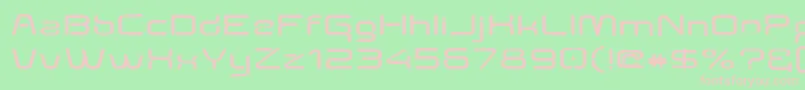 Aunchantedexpandedbold-fontti – vaaleanpunaiset fontit vihreällä taustalla