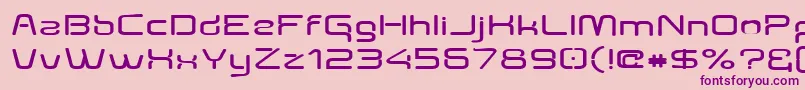 Aunchantedexpandedbold Font – Purple Fonts on Pink Background