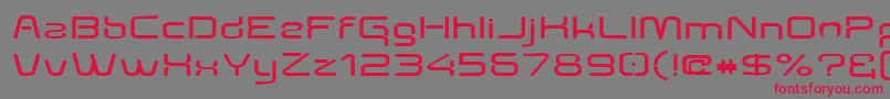 Aunchantedexpandedbold Font – Red Fonts on Gray Background