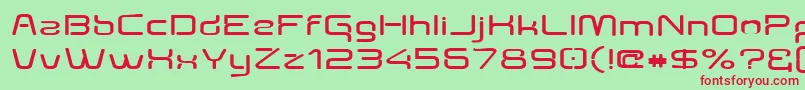 Aunchantedexpandedbold Font – Red Fonts on Green Background