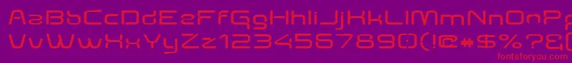 Aunchantedexpandedbold Font – Red Fonts on Purple Background