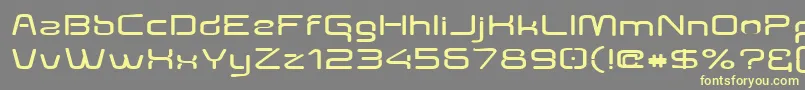 Police Aunchantedexpandedbold – polices jaunes sur fond gris