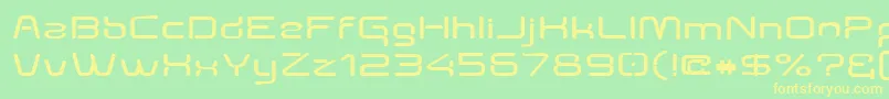 Aunchantedexpandedbold Font – Yellow Fonts on Green Background