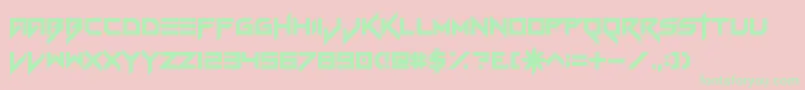 VerminVibes Font – Green Fonts on Pink Background