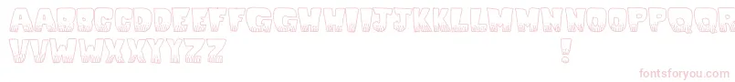 Kablooie Font – Pink Fonts on White Background