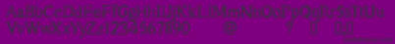 CfoakislandpersonelRegular Font – Black Fonts on Purple Background