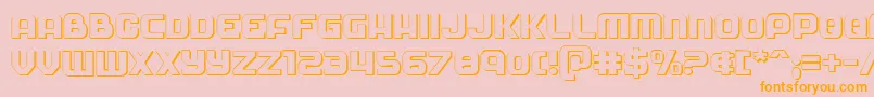 Soldier3D Font – Orange Fonts on Pink Background