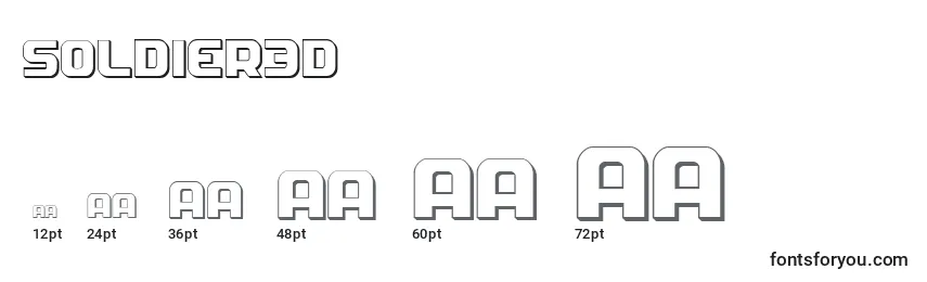 Soldier3D Font Sizes
