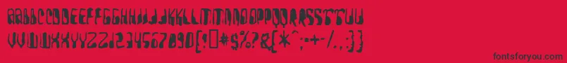 fuente Yellowpi – Fuentes Negras Sobre Fondo Rojo