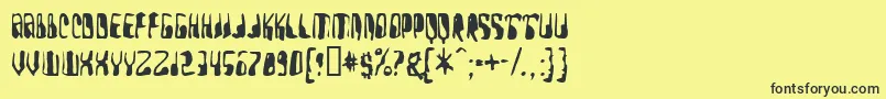 Yellowpi Font – Black Fonts on Yellow Background