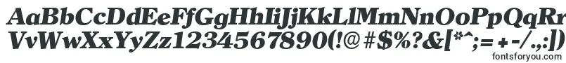 ClearfaceserialHeavyItalic-fontti – Televisioon tarkoitetut fontit