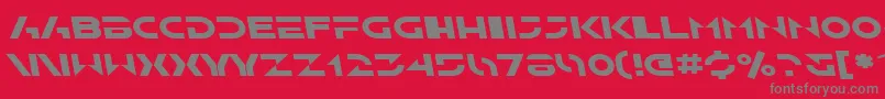 Więcej informacji o czcionce SfSolarSailerExtendedItalic Czcionka SfSolarSailerExtendedItalic – szare czcionki na czerwonym tle