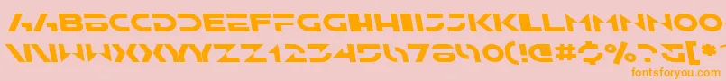 SfSolarSailerExtendedItalic Font – Orange Fonts on Pink Background