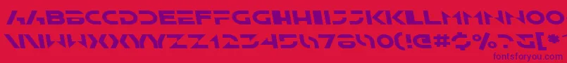 SfSolarSailerExtendedItalic Font – Purple Fonts on Red Background