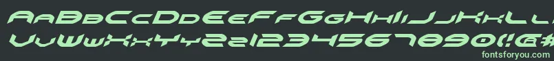 Omniv2i Font – Green Fonts on Black Background