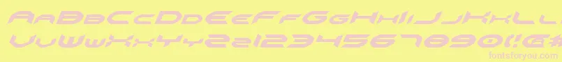 Omniv2i Font – Pink Fonts on Yellow Background