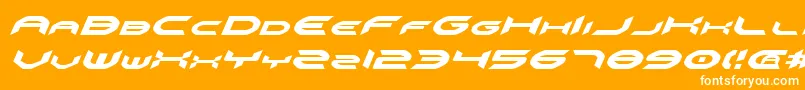 Omniv2i Font – White Fonts on Orange Background