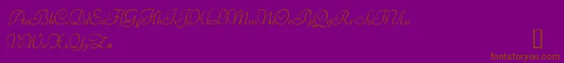 IthurielDemo Font – Brown Fonts on Purple Background