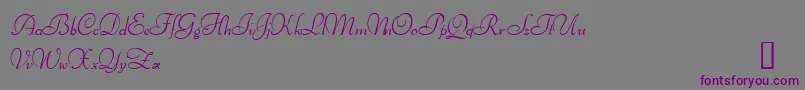 IthurielDemo Font – Purple Fonts on Gray Background