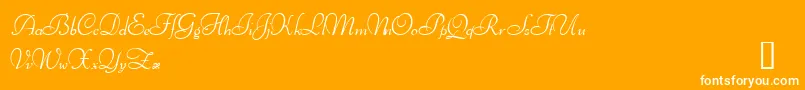 IthurielDemo Font – White Fonts on Orange Background