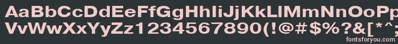PragmaticacttBold120 Font – Pink Fonts on Black Background