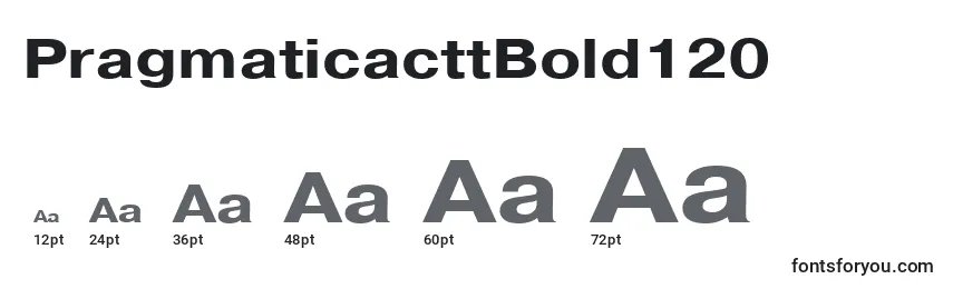 PragmaticacttBold120 Font Sizes
