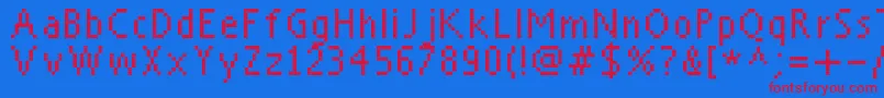 Подробнее о шрифте Everyday Шрифт Everyday – красные шрифты на синем фоне