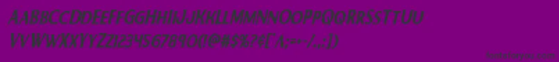 Bodyswiperscondital Font – Black Fonts on Purple Background