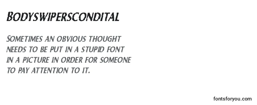 Bodyswiperscondital Font