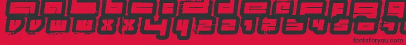 ProjectsFenotype Font – Black Fonts on Red Background