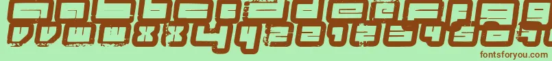 ProjectsFenotype Font – Brown Fonts on Green Background