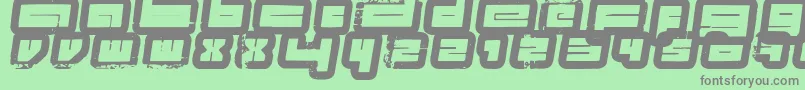 Fonte ProjectsFenotype – fontes cinzas em um fundo verde