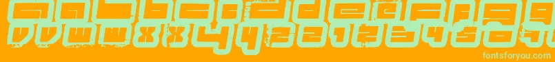 Police ProjectsFenotype – polices vertes sur fond orange