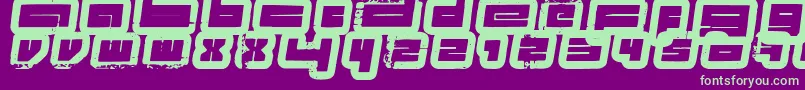 ProjectsFenotype Font – Green Fonts on Purple Background