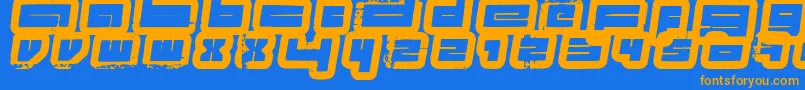 ProjectsFenotype Font – Orange Fonts on Blue Background
