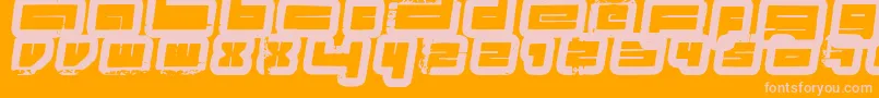 ProjectsFenotype Font – Pink Fonts on Orange Background