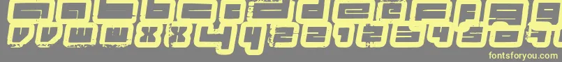 フォントProjectsFenotype – 黄色のフォント、灰色の背景
