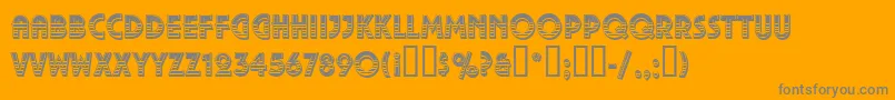 PizzicatoDecorativeRegular Font – Gray Fonts on Orange Background