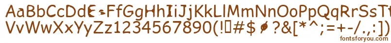 FkrSlurrlifeMedium Font – Brown Fonts on White Background