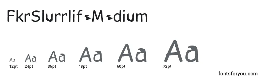 FkrSlurrlifeMedium Font Sizes