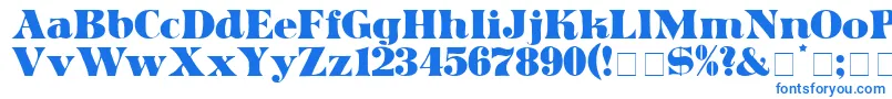 Шрифт ArticulaDisplaySsi – синие шрифты