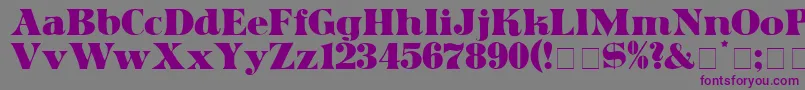 ArticulaDisplaySsi-Schriftart – Violette Schriften auf grauem Hintergrund